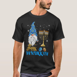 Shalom Gnome Happy Hanukkah Chanoeka T-shirt