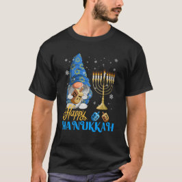 Shalom Gnome Happy Hanukkah Chanoeka T-shirt