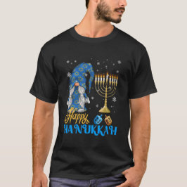Shalom Gnome Happy Hanukkah Chanoeka T-shirt