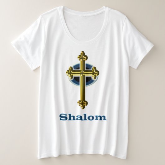 Shalom Grote Maat T-shirt (Design voorkant)