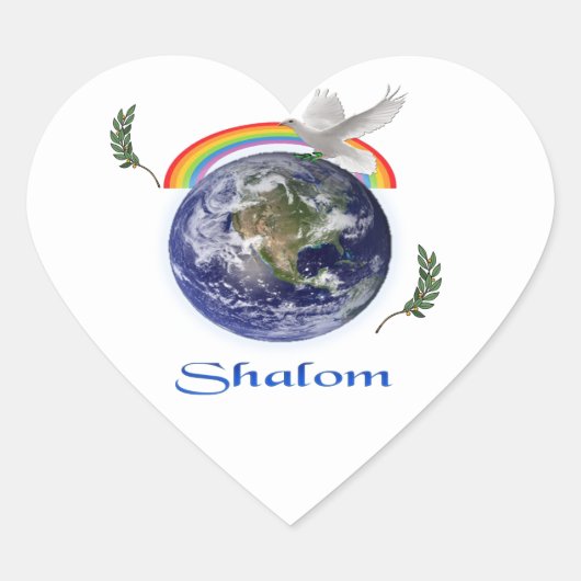 shalom hart sticker (Voorkant)