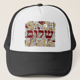 Shalom in Hebreeër Trucker Pet