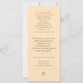 Shalom in Pesach. Fine Art Pesach Wenskaart Kaart (Achterkant)