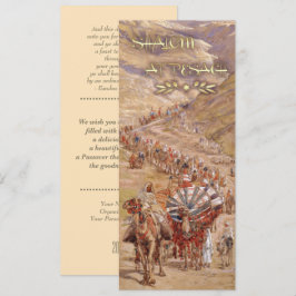 Shalom in Pesach. Fine Art Pesach Wenskaart Kaart