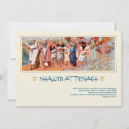 Shalom in Pesach. Fine Art Pesach Wenskaart Kaart