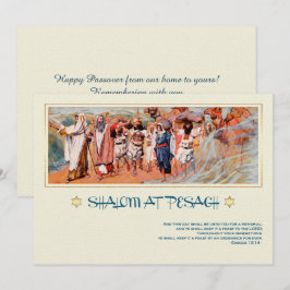 Shalom in Pesach. Fine Art Pesach Wenskaart Kaart