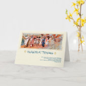 Shalom in Pesach. Fine Art Pesach Wenskaart Kaart (Gele Bloem)