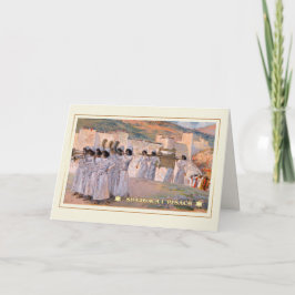 Shalom in Pesach. Fine Art Pesach Wenskaart Kaart