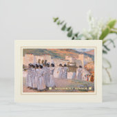 Shalom in Pesach. Fine Art Pesach Wenskaart Kaart (Staand voorkant)