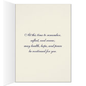 Shalom in Pesach. Spring Flowering Tree Kaart (Binnen (Rechts))