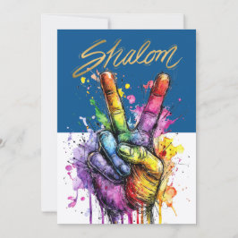 SHALOM INVITATION KAART