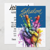 SHALOM INVITATION KAART (Voorkant / Achterkant)