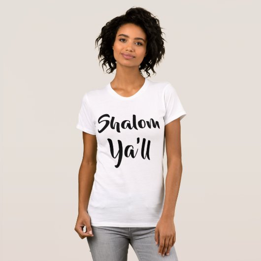 shalom je t-shirt (Voorkant volledig)