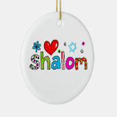 Shalom Keramisch Ornament (Rechts)