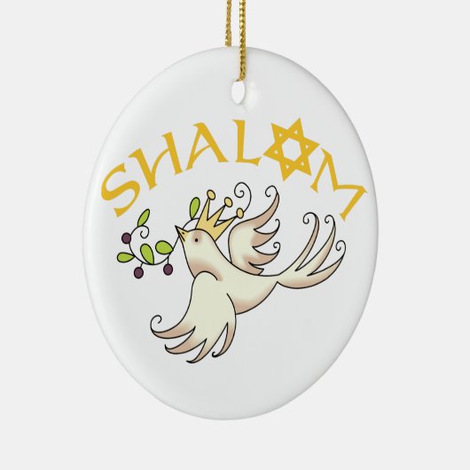 Shalom Keramisch Ornament (Rechts)