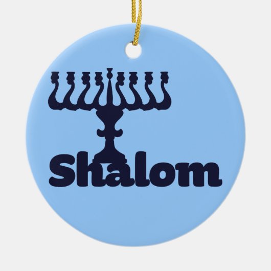 Shalom Keramisch Ornament (Voorkant)