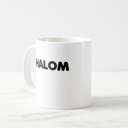 Shalom Koffiemok (Voorkant links)