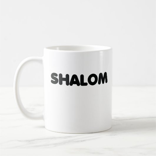 Shalom Koffiemok (Links)