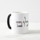 Shalom made with Gemstones in All Colors Magische Mok (Voorkant links)