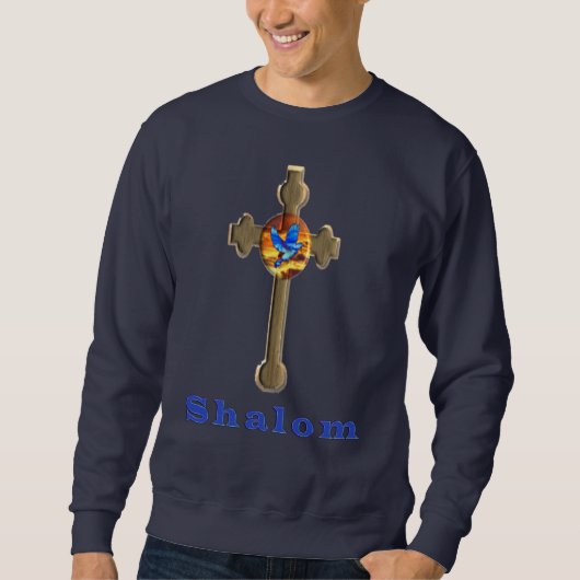 Shalom mannen Christelijke t-shirts (Voorkant)