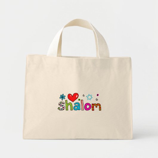 Shalom Mini Tote Bag (Voorkant)