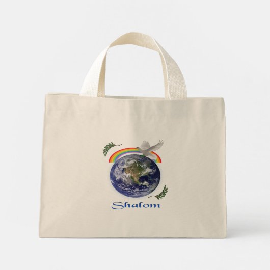 shalom mini tote bag (Achterkant)
