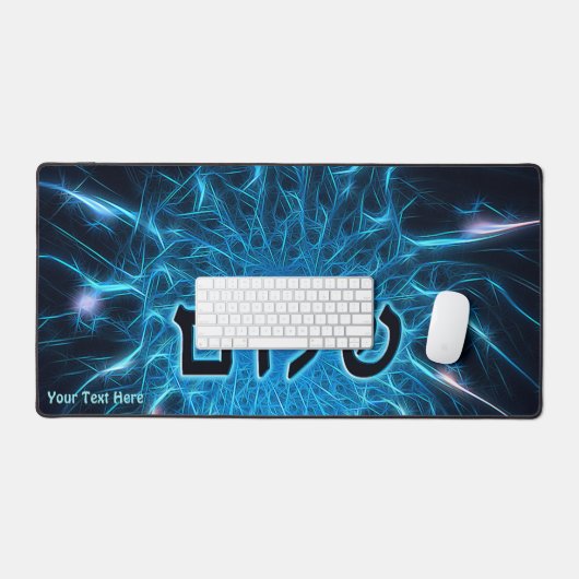 Shalom op Blue Fractal Bureaumat (Keyboard & Muis)