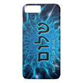 Shalom op Blue Fractal Case-Mate iPhone Case (Achterkant)