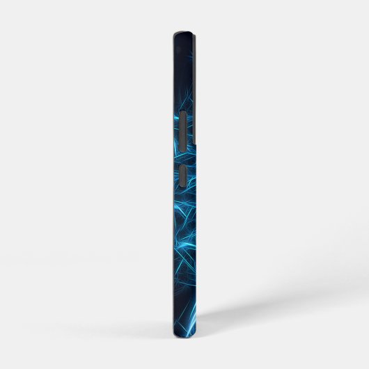 Shalom op Blue Fractal Hoesje-Mate iPhone Case Samsung Galaxy Hoesje (Rechterkant)