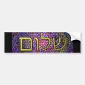 Shalom Peace Bumpersticker (Voorkant)