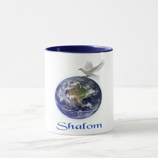 Shalom peace Dove Mok (Midden)