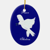 Shalom-Peace Dove Ornament (Voorkant)