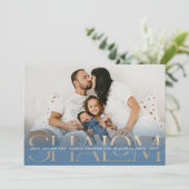 Shalom Peace Love Light Modern Hanukkah Kaart (Staand voorkant)