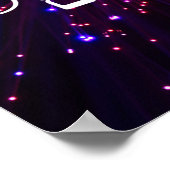 Shalom Peace mag u vredeslicht roze Paars hebben Poster (Hoek)