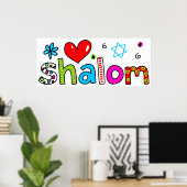 Shalom Poster (Thuiskantoor)