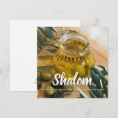 Shalom Religieuze Groet Feestdagenkaart (Voorkant / Achterkant)