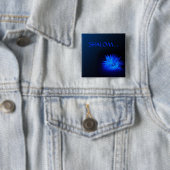 SHALOM... Religieuze knoppen Vierkante Button 5,1 Cm (In situ)