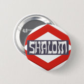 Shalom Ronde Button 5,7 Cm (Voorkant /achterkant)