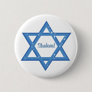 Shalom. Ronde Button 5,7 Cm