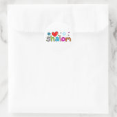 Shalom Ronde Sticker (Tas)