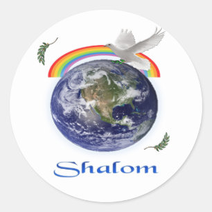 shalom ronde sticker