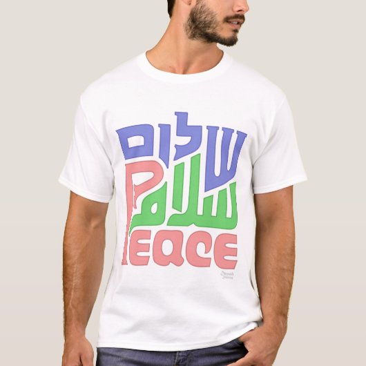 Shalom Salaam Peace T-shirt (Voorkant)