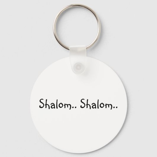 Shalom. Shalom. -Sleutelhanger Sleutelhanger (Voorkant)
