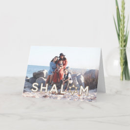 Shalom Star Hanukkah Kaart - Folded