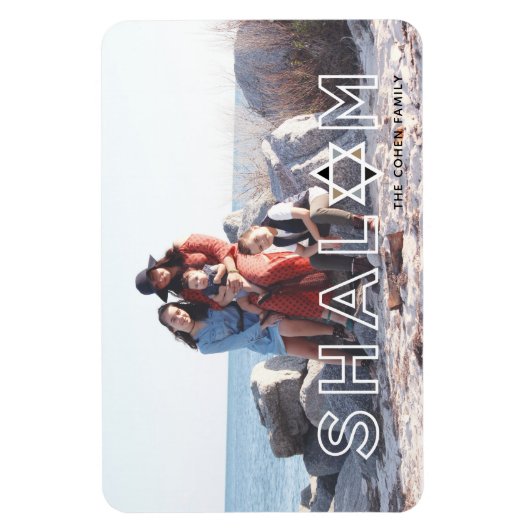 Shalom Star Hanukkah Magnet Magneet (Verticaal)