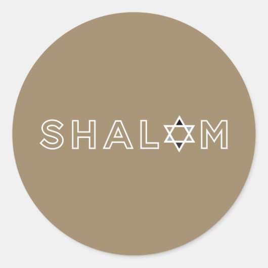 Shalom Star Stickers (Voorkant)