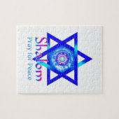 SHALOM Star van David_Pray for Peace of Israel Legpuzzel (Horizontaal)