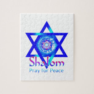 SHALOM Star van David_Pray for Peace of Israel Legpuzzel