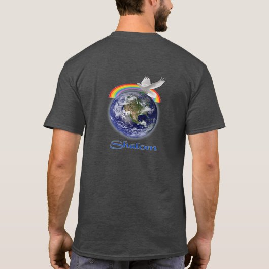 shalom t-shirt (Achterkant)