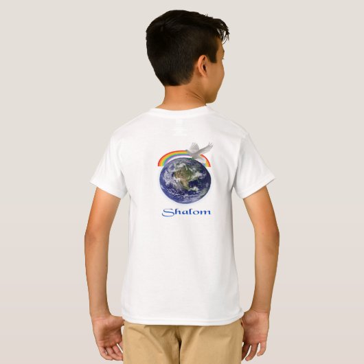 shalom t-shirt (Achterkant volledig)